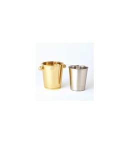 Seau à glace élégant poli miroir fait main pour table de luxe, présentation de boissons, décoration de mariage, événements et banquets - Product Image 1