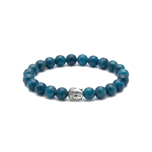 High Quality <b>bracelet</b> Blue apatite Buddha <b>Beads</b> Stone <b>Bracelet</b> Crystal Gemstone Fashion Jewelry <b>Men</b> and Women Gift Energy - Product Image 1