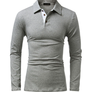 เสื้อถักแขนสั้นผู้ชายสำหรับฤดูใบไม้ผลิและฤดูใบไม้ร่วง ผลิตจากโพลีเอสเตอร์ผสมฝ้าย สีพื้น เป็นมิตรต่อสิ่งแวดล้อม แห้งเร็ว ระบายอากาศได้ดี - Product Image 2