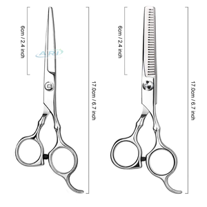 กรรไกรตัดผมสแตนเลสสำหรับมืออาชีพ ร้านตัดผมและใช้ในบ้าน กรรไกรตัดผมมืออาชีพ - Product Image 5