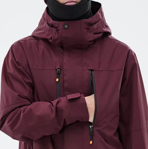 Chaqueta Cortavientos Unisex de Doble Capa de Tela de Alta Calidad, Traje de Esquí Reflectante, Impermeable, Cortavientos, Transpirable, con Cremallera, para Exteriores - Product Image 4