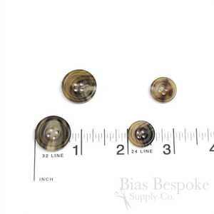 Botones Redondos de Cuerno de Búfalo de Alta Calidad, Estilo Animal, Duraderos, Hechos a Mano, con 4 Agujeros, para Coser Ropa, Camisas y Trajes - Product Image 4