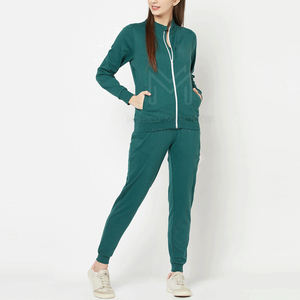 Conjunto de Pantalones Deportivos de Talla Grande para Mujer, Moda Invierno 2026, 100% Algodón, Logotipo Personalizado OEM, Color Sólido, Top Corto Lavado - Product Image 2