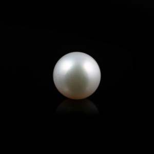 Loose 5.4 Carat Coin Freshwater Pearl-9mm White Gemstone for Jewelry Making - Product Image 2