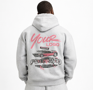 Men's Oversized Hoodie and Shorts <b>Set</b> Personalized Drop Shoulder Hoodie 100% Cotton Pullover Hoodie Shorts Two Piece <b>Set</b> 2026 - Product Image 4