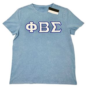 T-shirt en jean délavé vintage Phi Beta Sigma pour homme – Coupe confortable, tissu premium, vêtement de fraternité grecque, tenue décontractée - Product Image 1