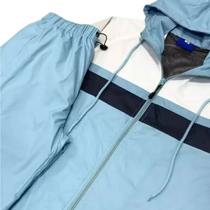 Survêtement coupe-vent surdimensionné sur mesure avec fermeture éclair, vente en gros à prix réduit pour hommes - Product Image 2
