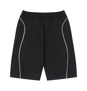 Pantalones Cortos Unisex de Felpa Terry OEM |   Pantalones Cortos Casuales con Ribete en Contraste para Gimnasio y Ropa Urbana |   Fabricante y Exportador de Ropa Personalizada - Product Image 2