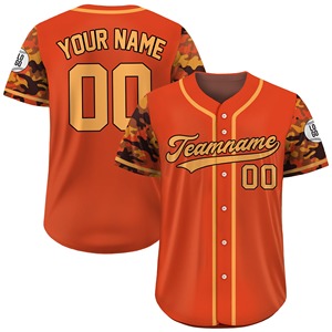 <b>Baseball</b> Jersey Uniform Heat-Transfer Printed Breathable Adult Sets 100% Polyester OEM Print Best Quality Front Elastic Waist - Product Image 5