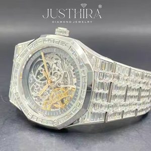 Montre en quartz avec diamant moissanite de qualité supérieure, best-seller, bijou de mode, étanche, cadeau pour homme, disponible en grande quantité - Product Image 6