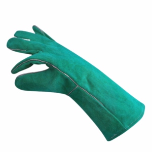 Gants de soudage en cuir de vachette pleine fleur de qualité supérieure pour hommes, résistants à l'abrasion, à la chaleur et aux vibrations, avec manchette de sécurité pour le travail. - Product Image 2