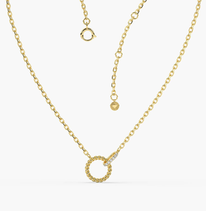 Colgante de Oro Amarillo de 14 Quilates con Diamante Creado en Laboratorio, Chapado en Oro Vintage, Certificado por IGI, para Mujer, Joyería de Lujo - Product Image 1