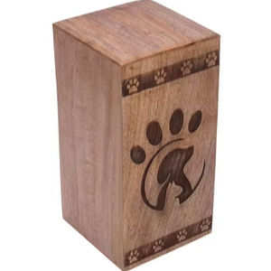 Nouvelle urne funéraire en bois pour cendres d'animaux, urnes de crémation en bois pour cendres de chats et de chiens, urnes funéraires - Product Image 1