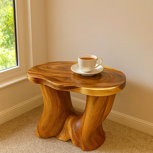 Table basse à café et à thé en bois antique moderne créative 2025, design solide pour petit appartement, salle à manger, meubles de maison pour salon - Product Image 1