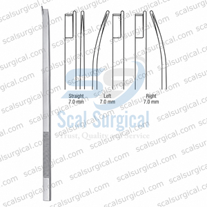 Osteótomo Nasal Angulado Neivert Anderson, Hoja Biselada con Protección Atraumática, Cirugía Maxilofacial - Product Image 2