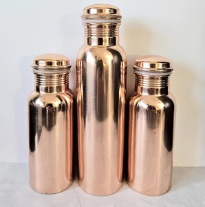 Botella de agua para gimnasio, termo de cobre de viaje, botella de cobre de lujo, botella de cobre grabada, botella de cobre con logo personalizado - Product Image 2