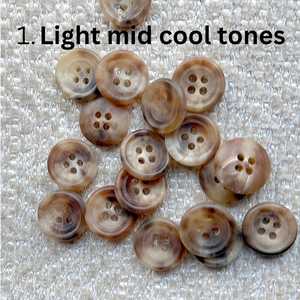 High Quality Custom Round 4-Hole Buffalo Horn Animal Style Durable <b>Handmade</b> Sewing Buttons for <b>Clothes</b> Shirt Suit - Product Image 4