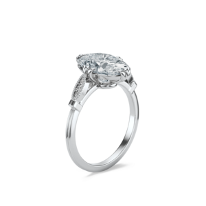 Anillo de Diamantes de Oro Sólido de 14K con Corte Ovalado Harlow para Boda o Compromiso - Regalo de Lujo con Certificado IGI - Product Image 3