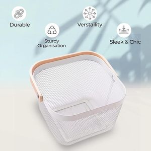 Panier en fer pliable, panier en fer portable, panier en fer empilable, panier en fer gain de place, panier en fer écologique, panier en fer réutilisable - Product Image 4