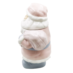 Tarro de Galletas de Cerámica Rosa Personalizado al por Mayor, Precio de Fábrica, Recipiente de Porcelana de Grado Alimenticio para Regalos Navideños, Proveedor - Product Image 3