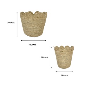 Natural Seagrass Nestable <b>Storage</b> <b>basket</b> Handmade <b>Storage</b> <b>Basket</b> Wholesale eco-friendly Made in Viet Nam - Product Image 4