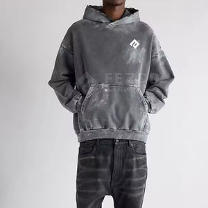 Sweat-shirts à capuche pour hommes respirants et à séchage rapide pour l'hiver - Tissu en polaire polyester/coton - Product Image 3