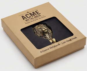 Artisanal Lion Head Wall <b>Hook</b> Antique Bronze Metal Single <b>Hook</b> For Clothing Storage Decorative Animal Design Heavy Duty <b>Hook</b> - Product Image 6