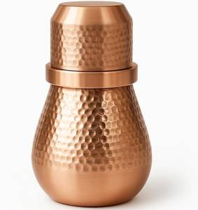 เชคเกอร์ค็อกเทลแบบมีฝาปิด ดีไซน์ทันสมัย พกพาสะดวก ผลิตจากทองแดงขัดเงา - Product Image 1
