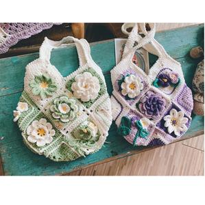 Bolso Tote de Mujer de Moda Tejido a Crochet, Bolso de Hombro de Algodón Hecho a Mano para Playa, Viajes y Compras, Venta Directa de Fábrica - Product Image 6