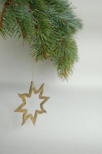 Metal Christmas <b>Star</b> Ornament | Black <b>Hanging</b> <b>Star</b> Tree Decoration | Holiday Decor - Product Image 2