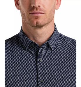Camicia geometrica Slim Fit da uomo - Product Image 2