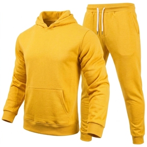 Conjunto Deportivo Personalizado para Hombre, de Felpa de Algodón Grueso de 350 GSM, Sudadera con Capucha Extra Grande y Pantalones Deportivos - Product Image 1