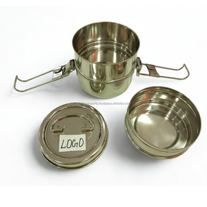 Boîte à lunch en acier inoxydable à bas prix, étanche, triple niveau, capacité de 750 ml, utilisation au bureau et en voyage, facile à laver, conception de repas à emboîtement - Product Image 5