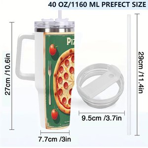Gobelet isotherme en acier inoxydable personnalisé avec logo, 40 oz, pour usage professionnel - Product Image 4