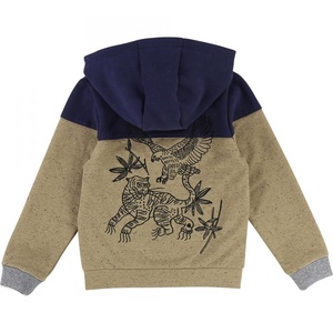 Sudadera con capucha extragrande de poliéster forrada, de color liso, para invierno, de forro polar de poliéster suave y grueso, con cremallera, técnica antiencogimiento, estampado personalizado - Product Image 3