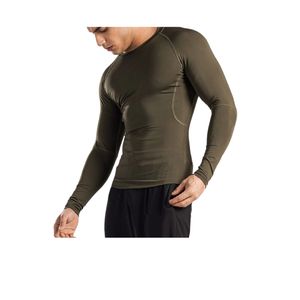 Custom Mens High Quality <b>Compression</b> <b>Shirt</b> Long Sleeve Lightweight Breathable Gym Rash Guard Custom OEM Wholesale - Product Image 3