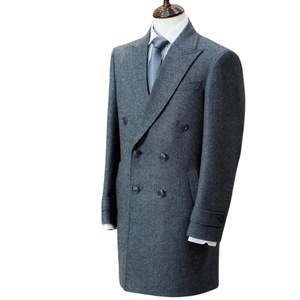 ผ้าแคชเมียร์ขนทวีดระบายอากาศได้ดีคุณภาพสูงสำหรับเสื้อโค้ทสำหรับฤดูหนาวเสื้อโค้ทปรับแต่งได้ป้องกันการเกิดรอยยับป้องกันการหดตัวแบบยั่งยืน - Product Image 2