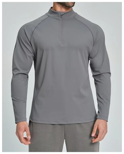 Veste de performance gris 2026 à blocs de couleur, col montant, manches longues, fermeture éclair quart de tour, en polyester anti-humidité, pour le sport d'automne - Product Image 3