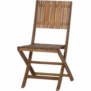 Chaise de jardin pliante en teck massif - Imperméable, écologique, durable, confortable, design moderne, pied Saber, chaise de repas d'extérieur pour - Product Image 1