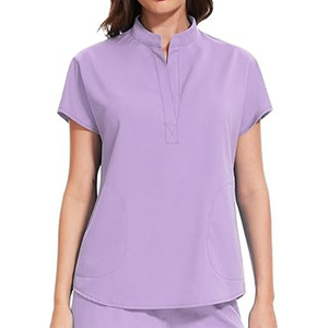 Custom Logo Hot Selling Stretch Nursing Scrub <b>Tops</b> Stylish Custom Made Hot Selling New Arrival Women Scrub <b>Tops</b> for Adult - Product Image 1