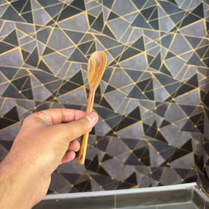 Cuchara de Madera Natural para Cocina, Utensilio para Mezclar y Remover, Herramienta Ecológica de Madera Sólida para Uso Doméstico y en Restaurantes - Product Image 1