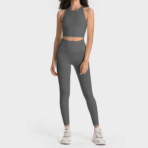 Ensemble de yoga pour femmes au design optimal, personnalisé, en Spandex/Nylon, séchage rapide, respirant, 2 pièces, haute qualité, prix bas pour la vente en ligne - Product Image 3