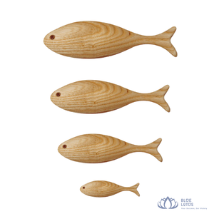 [VENTE CHAUDE] Sculpture de poisson en bois sculpté Art Déco pour table, écologique, légère, décoration de bureau à domicile, cadeau de baby shower - Product Image 1