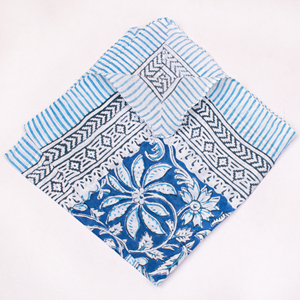 Pañuelo Bandana Multicolor de Algodón Transpirable Ecológico Hecho a Mano, Estilo Bohemio de Lujo, Accesorio Vintage para el Cuello y el Cabello - Product Image 2