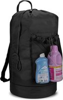 Meistverkaufter Langlebiger Leichter Umweltfreundlicher Wasserdichter PVC-Klassischer Rucksack Wäschesack 115L Großer Badezimmer-Wäschekorb