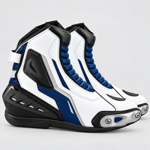 Bottes de moto durables offrant un soutien de la cheville, un mouvement confortable, une adhérence solide et une construction fiable pour un usage quotidien. - Product Image 1