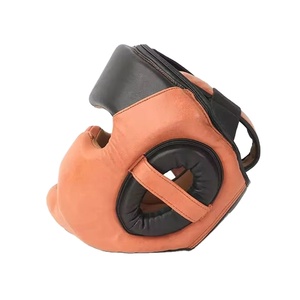 Protège-têtes en cuir pour entraînement de kick-boxing, protection du visage, design personnalisé et DUAL SPORT - Product Image 2