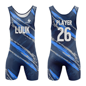 Ropa Deportiva de Lucha Personalizada de Poliéster, Singlet para Artes Marciales, Elástico en Cuatro Direcciones, Ligero, Transpirable, con Logotipo Impreso en la Parte Delantera, de Secado Rápido - Product Image 3