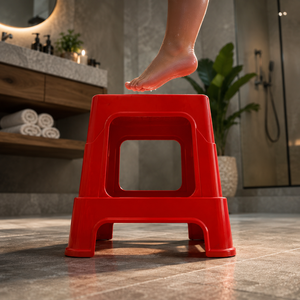 20 Square <b>Stool</b> Virgin Modern Plastic Non-Foldable Stackable Lightweight OSIS Living Room Kitchen Eco-Friendly Inflatable Made - Product Image 4
