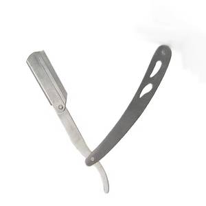 Straight <b>Razor</b> Stainless Steel Single Blade For Barber Shop <b>Men</b> Face Shaving Manual <b>Razor</b> - Product Image 6